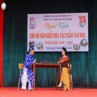 THANH NIÊN TỨ KỲ SÁNG TẠO- “SÂN KHẤU HÓA TÁC PHẨM VĂN HỌC”